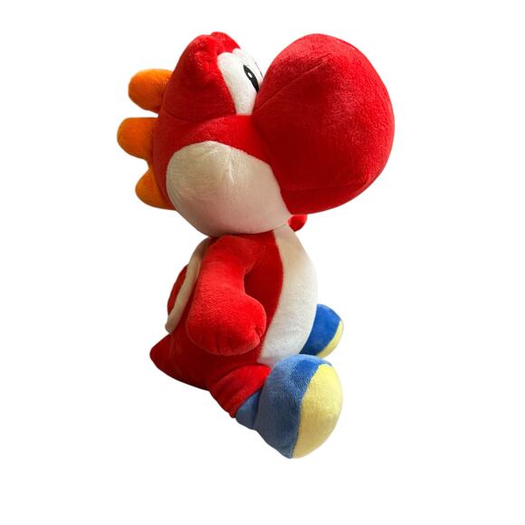 Super Mario Brothers All Star Stuffed Plush 13 inches Red Yoshi - Picture 1 of 4